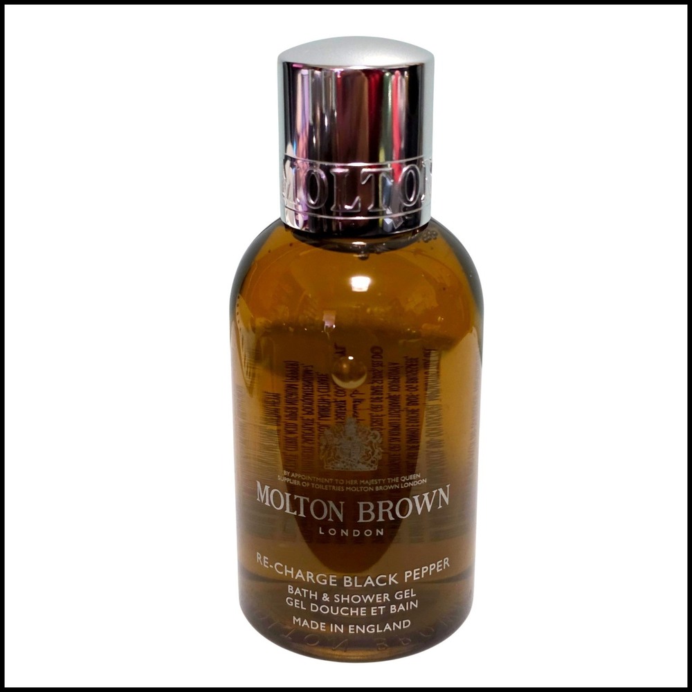 Molton Brown Re Charge Black Pepper Bath Shower Gel 3.3 oz Made in England New
